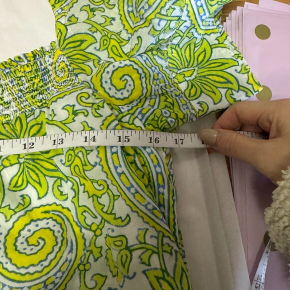 J.Crew x SZ Blockprints Citrus Paisley Mini Dress Size Medium - Picture 12 of 13
